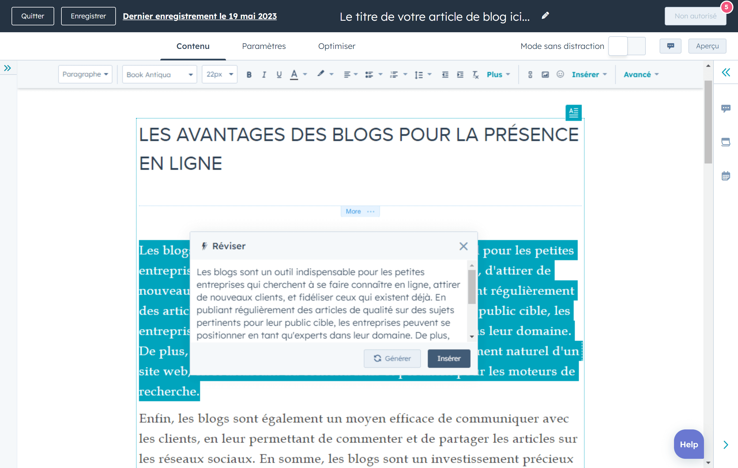 Reformuler un texte gratuitement grâce à l